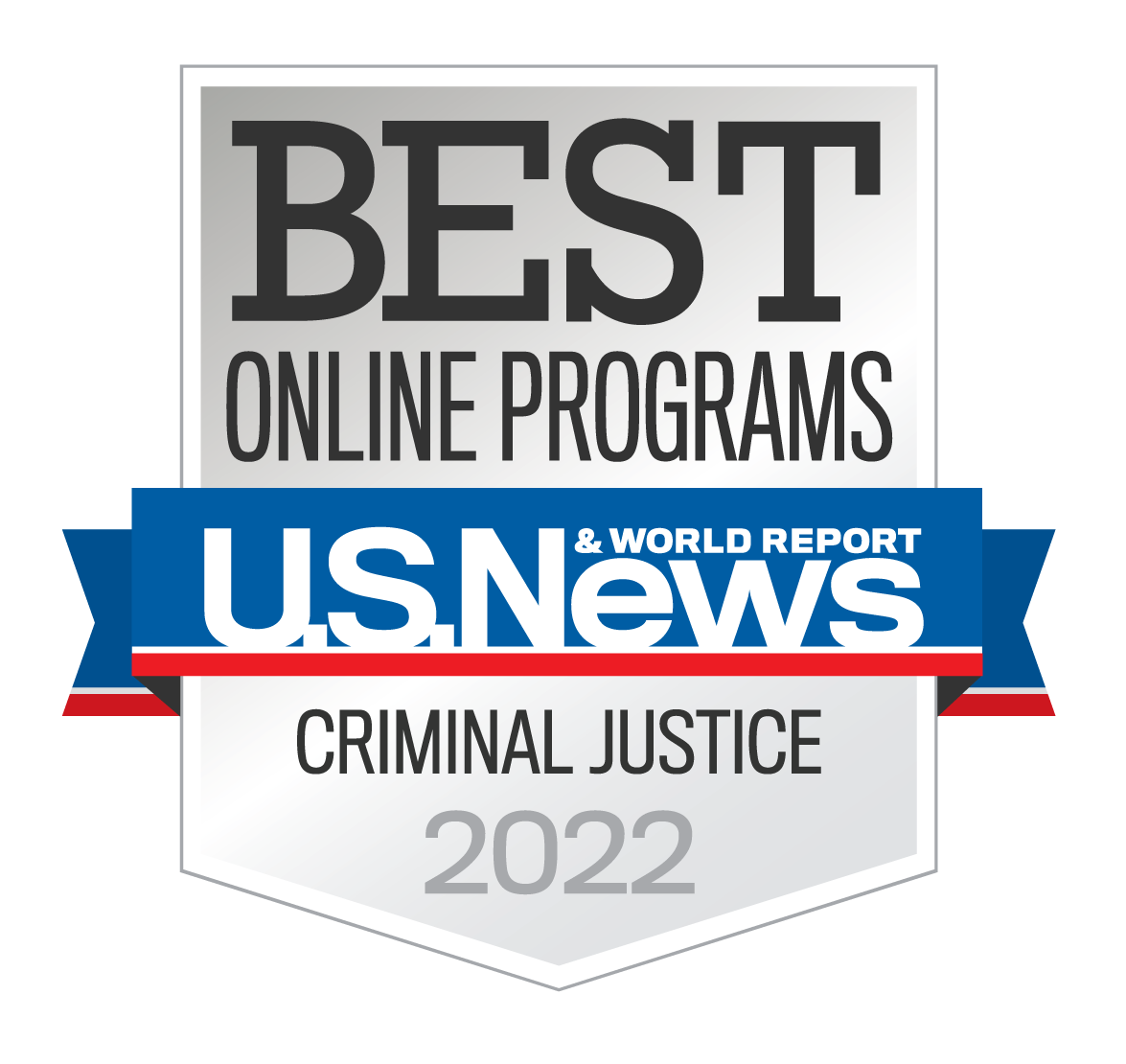 U.S. News Ranking Badge - Online Grad Criminal Justice
